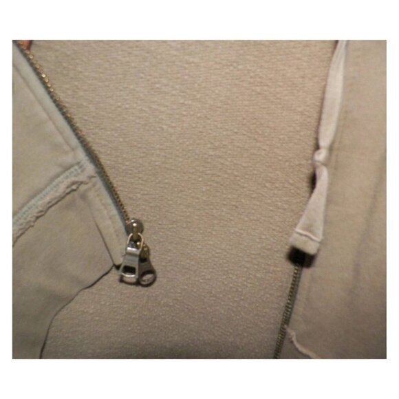 Women's L Beige Distressed Hoodie Banana Republic Relaxed Fit - Picture 4 of 9